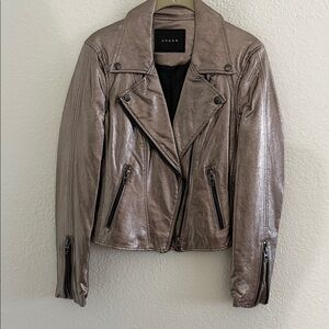 BlankNYC Metallic Moto Jacket